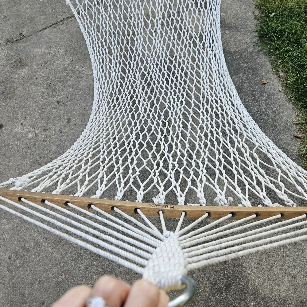 Genuine‎ Hatteras Large 6 Ft Dura Cord Rope Hammock Beige